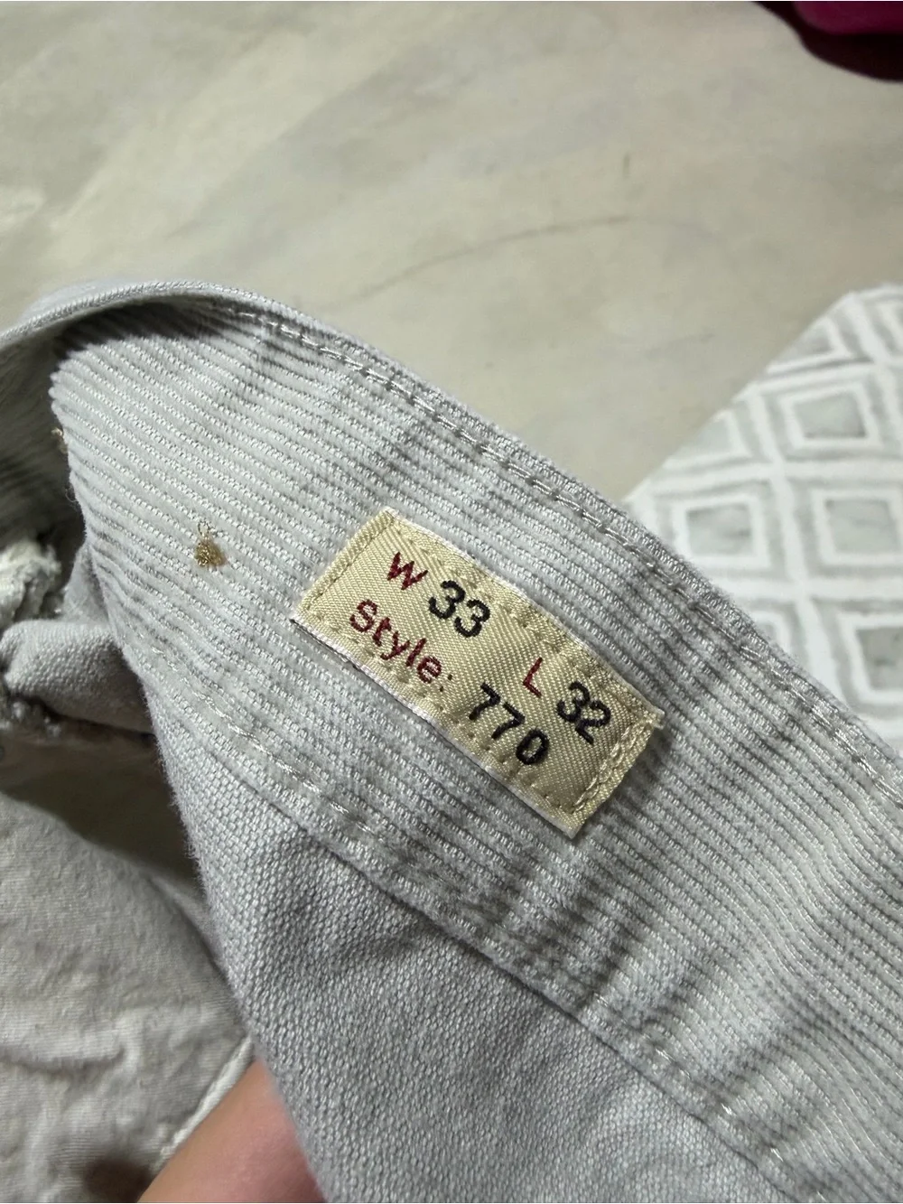 J. Crew Men's Light Gray Pants 770 33x32